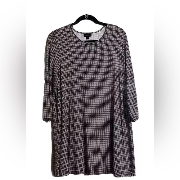 J.Jill Dress Tunic Sz L Wearever Collection Medallion Print Top/Mini Travel - Picture 1 of 8